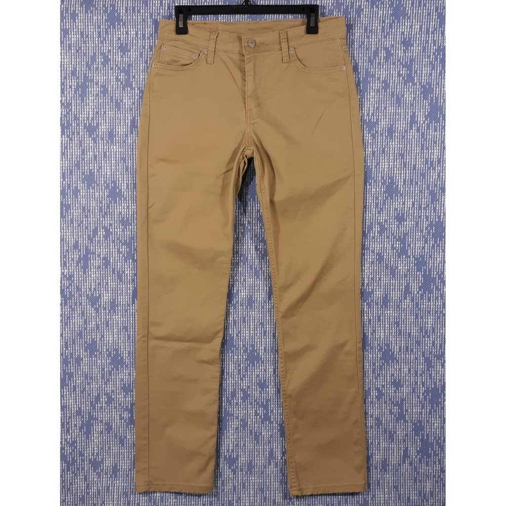 Levis 511 Pants Jeans Mens Size 30 x 32 Beige 5-Pocket Cotton Blend
